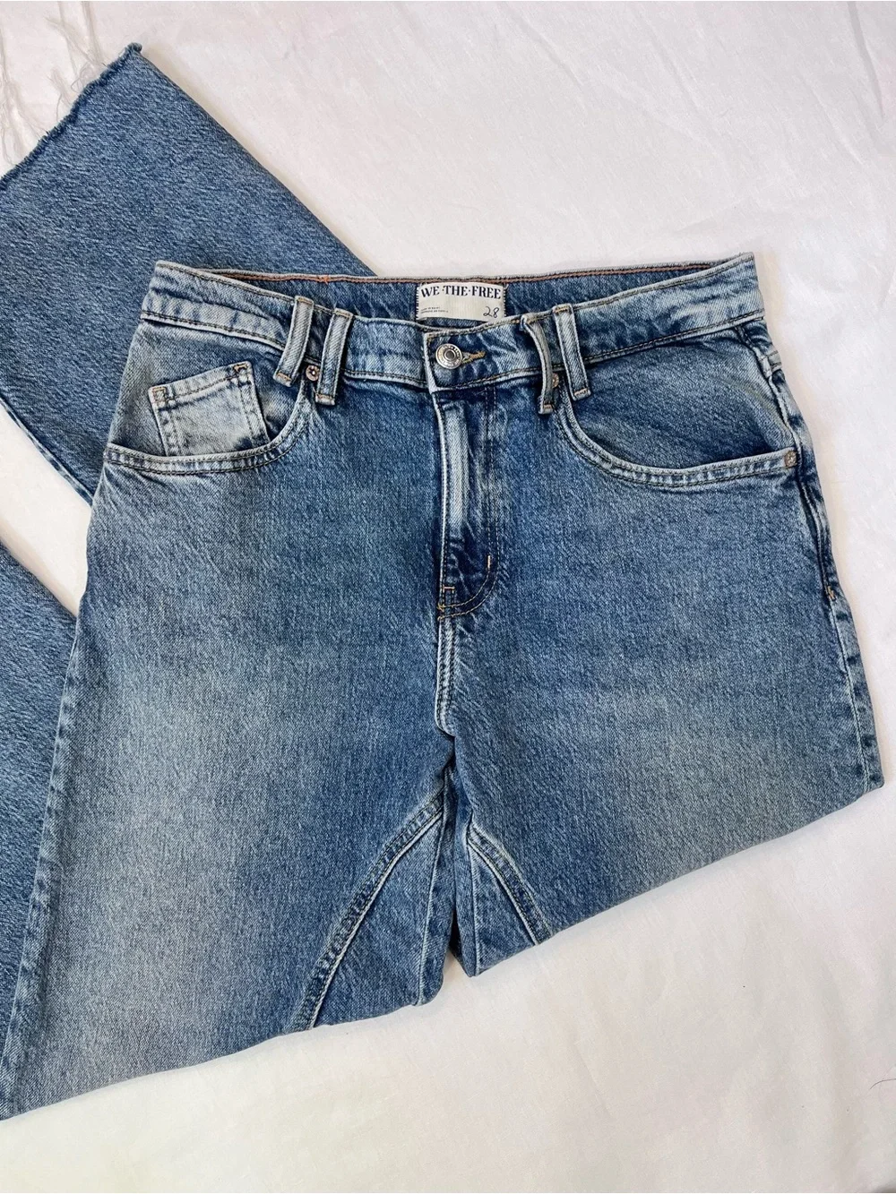 We The Free Risk Taker Raw Hem Straight Jean